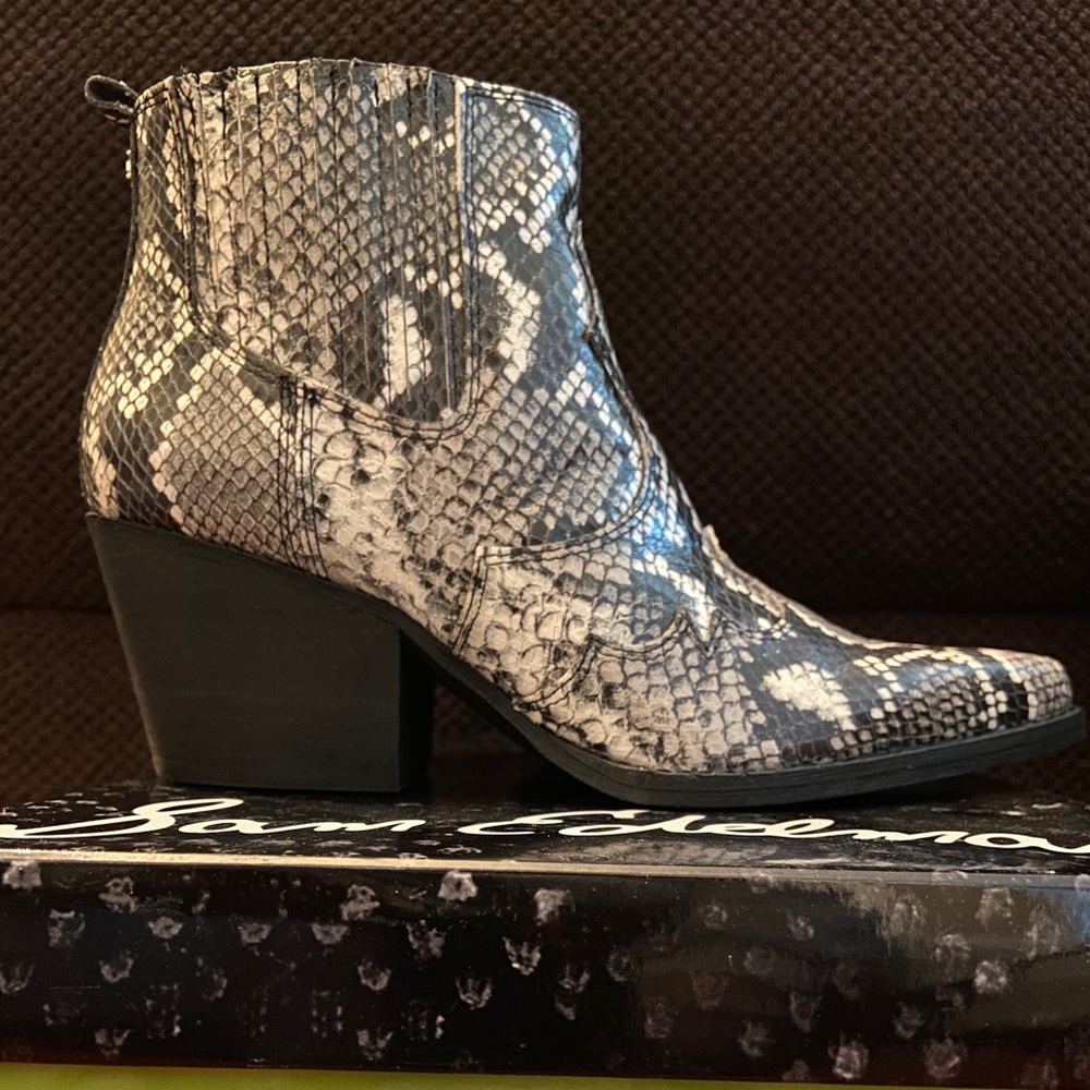 Sam Edelman Winona Snakeskin Bootie